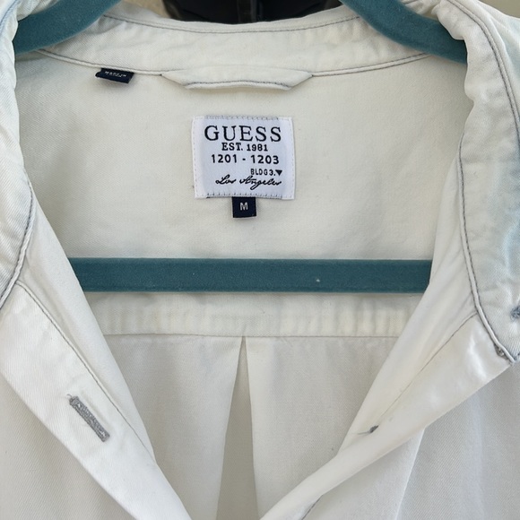 Guess white & blue sky denim shirt - Picture 2 of 4